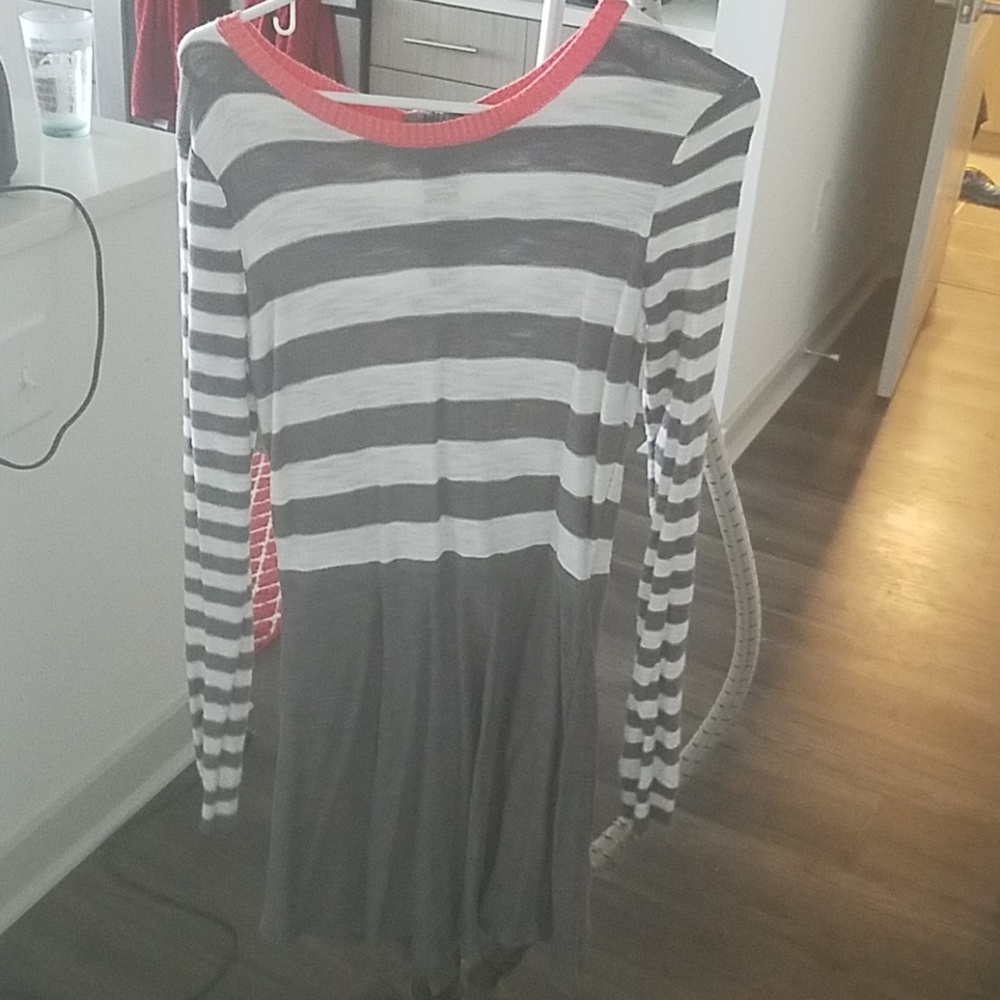 Long sleeved sweater dress
